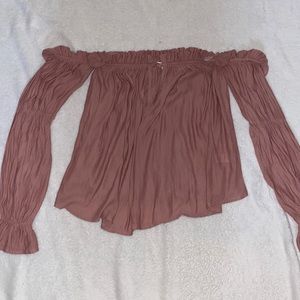 Mauve, off the shoulder top